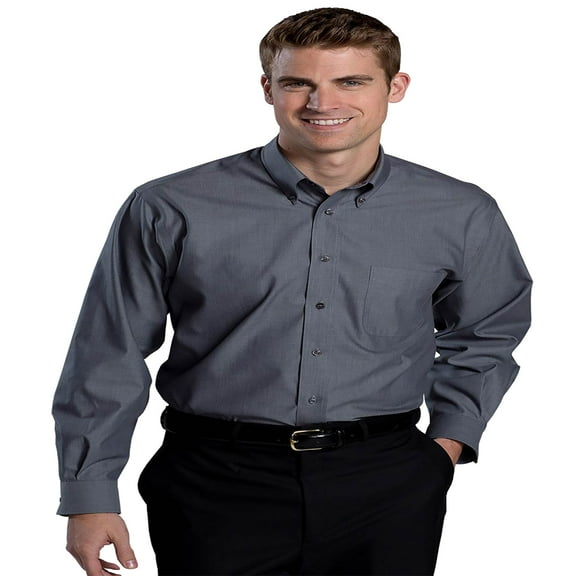 Edwards Garment Men's Button Down Traditional Dress Shirt, Style 1976