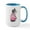 White/Blue Inside, variant on CafePress - Girly Schnauzer Large Mug - 15 oz Ceramic Large White Novelty Mug