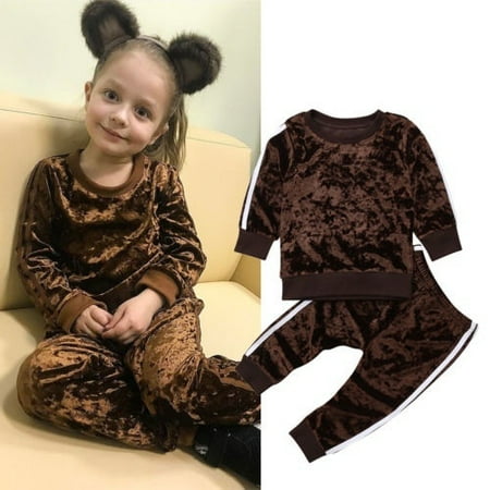 

Toddler Kids Baby Girl Clothes T-shirt Tops Pants Leggings Outfits Sportswear Set
