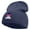 Navy, variant on Colorful Stones Embroidered 8 inch Acrylic Short beanie - Black OSFM