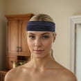 thumbnail image 6 of Unique Bargains 1 Pc Perspiration-Wicking Headband for Yoga Deep Purple Black, 6 of 6