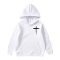 thumbnail image 1 of GDREDA Kid Sweatshirts Children's Long Sleeved Pullover Pocket Hoodie Jacket White,6-8Years, 1 of 6