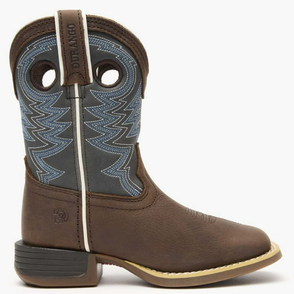 Durango® Lil' Rebel Pro™ Big Kid's Blue Western Boot