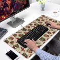 thumbnail image 2 of Long Mouse Pads for Desk,Beige Christmas Gift Pattern Desk Mats on Top Of Desks, Desk Mouse Pad Extra Large with 3mm Non-Slip Base and Stitched Edge for Gaming,Office,Work,Home 31.5x15.7in, 2 of 5