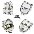thumbnail image 5 of FORMRS Mini Backpack Purse for Women Quilted Travel Daypack Casual Shoulder Bag, Cartoon Cat Paw, 5 of 7