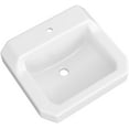 thumbnail image 2 of Proflo PF5411WH 19-5/8" Rectangular Vitreous China Wall Mounted Bathroom Sink - White, 2 of 3