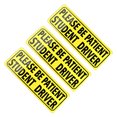 thumbnail image 1 of Riwesomey Señal de advertencia en inglés Universal para coche, pegatina de alerta reutilizable extraíble para vehículo, pegatina decorativa Type2 NO2, 1 of 6