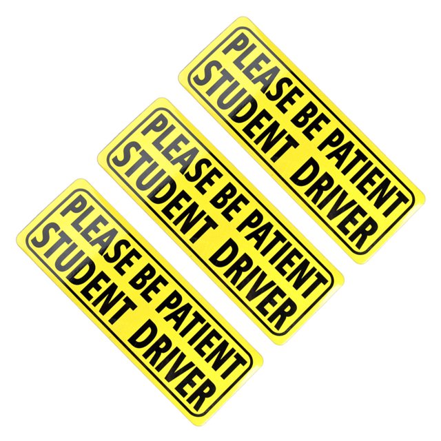 Riwesomey Señal de advertencia en inglés Universal para coche, pegatina de alerta reutilizable extraíble para vehículo, pegatina decorativa Type2 NO2