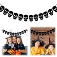 thumbnail image 4 of Black Spider Web Garland - Halloween Hanging Banner with Spiders for Haunted Mansion Decor, for Mantle Fireplace Party Decorations Indoor Outdoor, 4 of 7