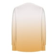 thumbnail image 6 of VgaVtl Womens T Shirts Oversized Long Sleeve Fall Winter Womens Top Orange Pleated Fancy Gradient Color Shirts,3XL, 6 of 6