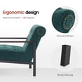 thumbnail image 2 of MCombo Set of 2 Modern Accent Chairs, Chenille Upholstered Armchair, Ergonomics Lounge Chair for Living Room HQ417(Dark Green), 2 of 9