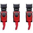 thumbnail image 1 of 3x Plastic Motorcycle Helmet Speed Clip Chin Strap Quick Release Pull Buckle New Black+red, 1 of 5
