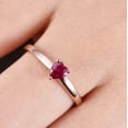 thumbnail image 6 of HeartsAndYou 1ct Natural Pink Ruby Engagement Ring Solitaire Women 100% 14k SOLID Yellow Gold, 6 of 9