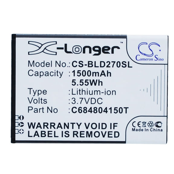 1500mAh C6804804150T C684804150T Battery for BLU D270 D272 D272a D270a Music 4.0 Dash 4.0