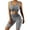 Gray, variant on Yoga Pants Women Workout Sets For Women Yoga Outfits For Women 2 Piece Set Tracksuit Seamless Short Sleeve Crop Top Workout Leggings Sportwear Sweat Suit For Women 2 Piece Set Gray L
