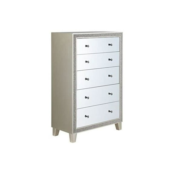 ACME Sliverfluff Chest in Mirrored and Champagne