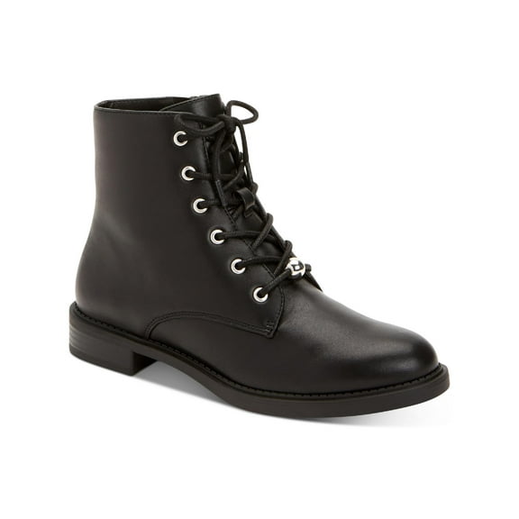 Alfani Womens Bomontt Zip up Lugged Sole Combat & Lace-up Boots