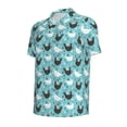 thumbnail image 2 of Rocae Lovely Roosters for Men's Short Sleeve Polo Shirt, Quick Drying Performance Moisture Wicking Sports Men's Golf Shirt, 2 of 9