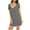 Gray, variant on Finex Womens Nightdress Cotton Sleepwear Short Nightgowns Knit Sleepshirts