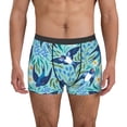 thumbnail image 2 of Goofa Flying Swallows Printed Men's Boxer Briefs Underwear, Moisture-Wicking Underwear, Trunk,Soft and Breathable Cotton Underwear-Medium, 2 of 9
