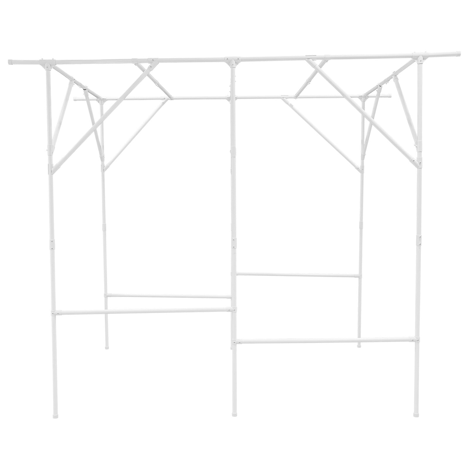 Garden Arch Trellis, Plant Support Arch, White, Garden Trellis for Climbing Plants, Tomato Cage, Outdoor Arbor for Patio, Yard, Vine & Rose Support