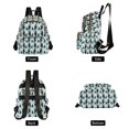 thumbnail image 4 of FORMRS Mini Backpack Purse for Women Quilted Travel Daypack Casual Shoulder Bag, Green Penguins Pattern, 4 of 7