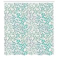 thumbnail image 3 of Ambesonne Romantic Shower Curtain, Old Fashion Minimalist, 69"Wx84"L, Teal Slate Blue, 3 of 5