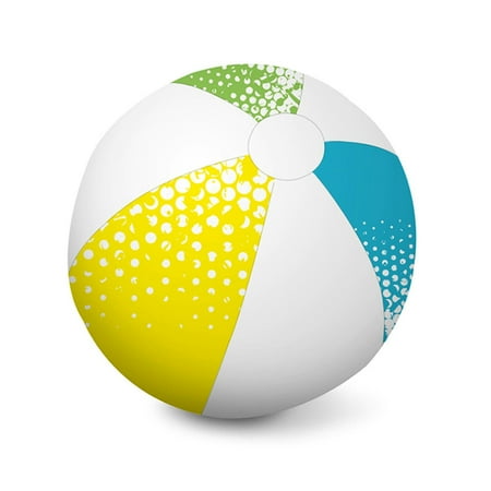 46" Classic Inflatable 6-Panel Polka Dotted Beach Ball Swimming Pool Toy