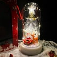 thumbnail image 4 of HCTSHG Christmas Tree in Glass Dome Tabletop Christmas Tree with Lights in Glass Dome for Xmas Home Indoor Room Christmas Decorations Desktop, 4 of 6