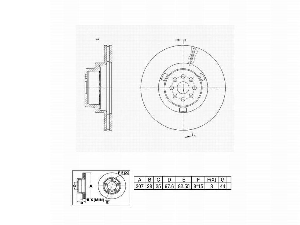 Winstop Brake Rotor, Front WS251460, Workhorse LF72 2008