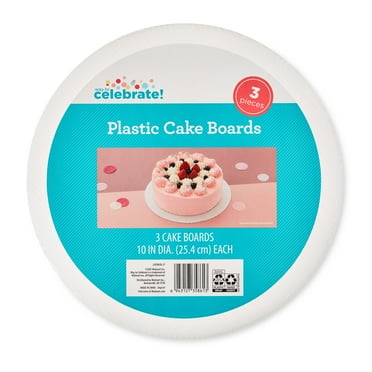 10" Clear Round Plastic Cake Boards, 3 Count, by Way To Celebrate