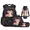 Axolotl Math Theme, variant on Binienty Axolotl Bubble Art 4 Piece School Backpack Set with Kids Backpacks Lunch Bags Pen Pouch Water Bottle Cover with Anti-Scratch Lightweight Kids Backpack Set