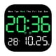 thumbnail image 1 of Reloj despertador Digital Billuyoard LED de pared control remoto verde, 1 of 6