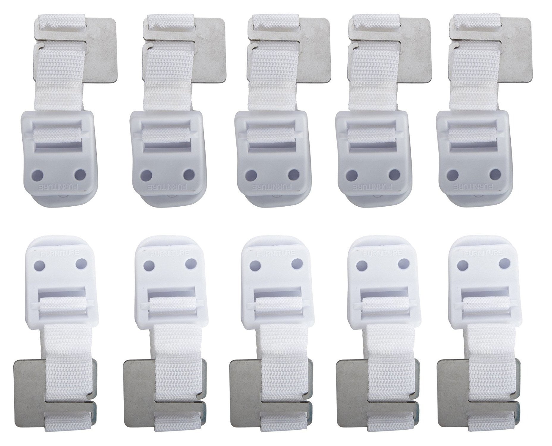 Safety 1St Safety 1St Furniture Wall Straps - 10 Straps 5634183 10 Pack (5)