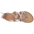thumbnail image 4 of Blowfish Malibu Kids Bungalow-K Silver/Rose Gold Fashion Straps Open Toe Sandals (Silver/Rose Gold/Gold Dyecut Pu, 3), 4 of 6