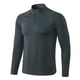 thumbnail image 2 of pstuiky manga larga para hombre, Sudadera deportiva de manga larga para hombre, con capucha, ajustada, con media cremallera y secado rápido para entrenamiento y running camisetas de hombre xxl, 2 of 9