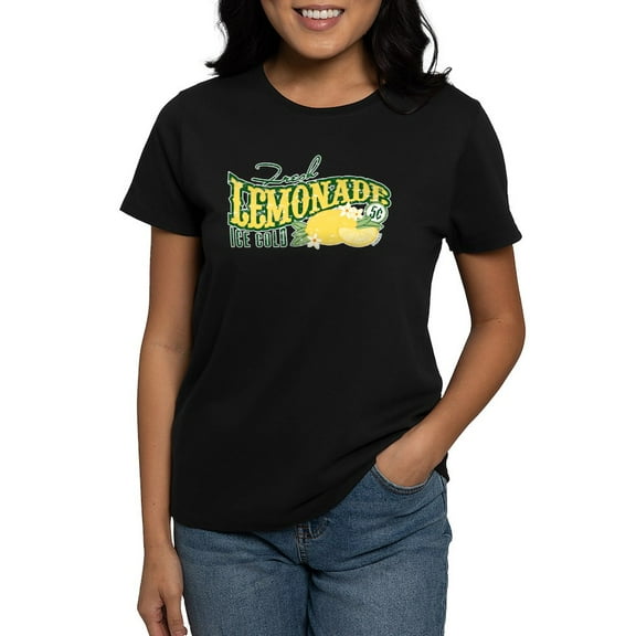 CafePress - Fresh Lemonade Women's Dark T Shirt - Women's Traditional Fit Dark T-Shirt