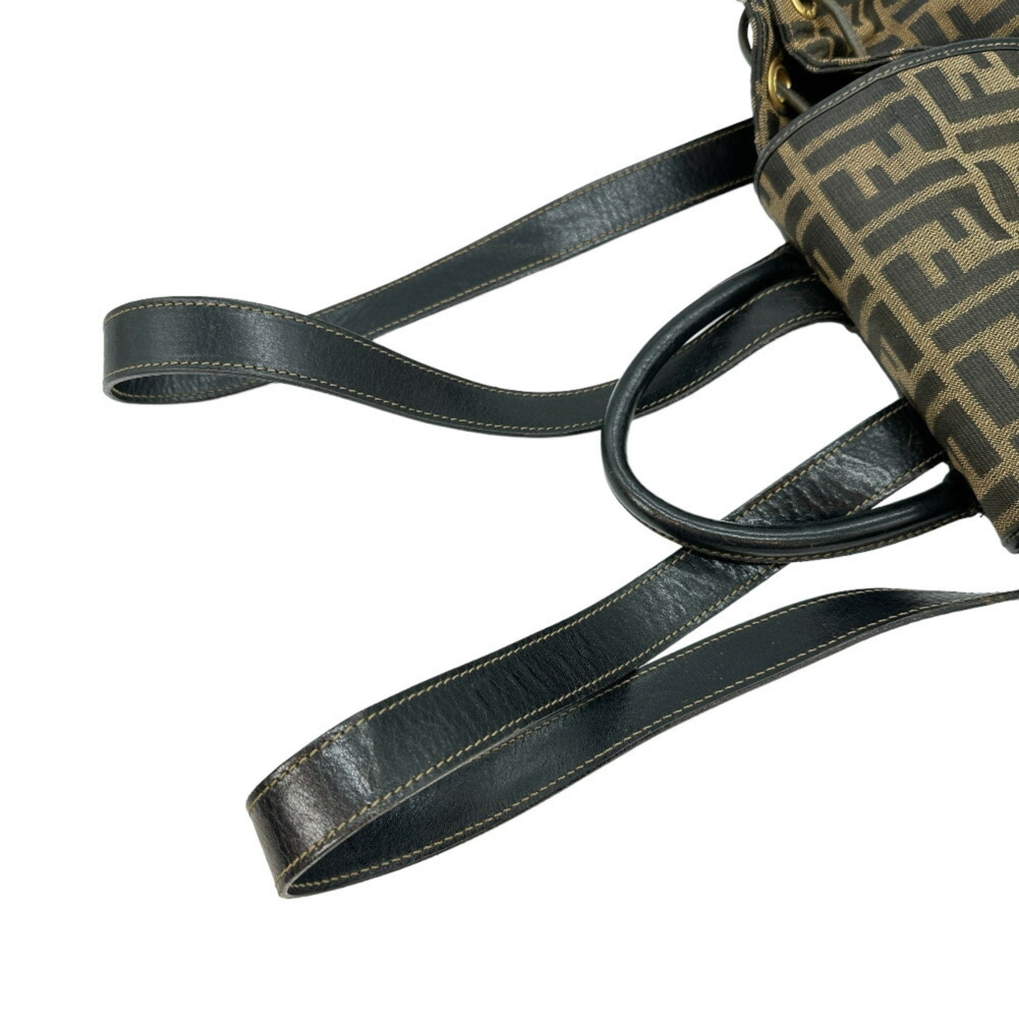 Pre-Owned FENDI Backpack/Daypack Zucca Pattern Canvas x  display picture 2