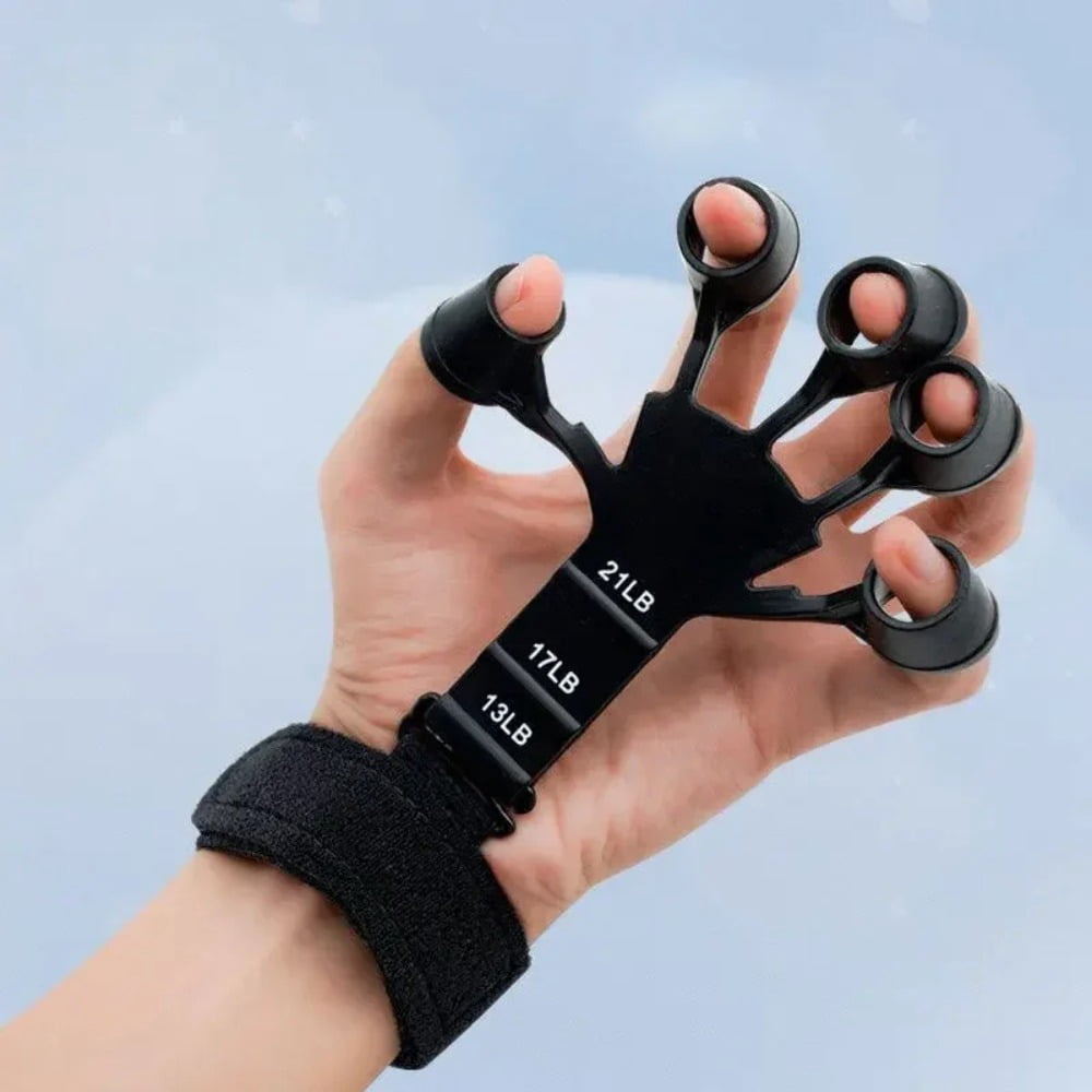 5-Finger Trainer Silicone Hand Grip Strengthener for Finger Therapy and Wrist Recovery