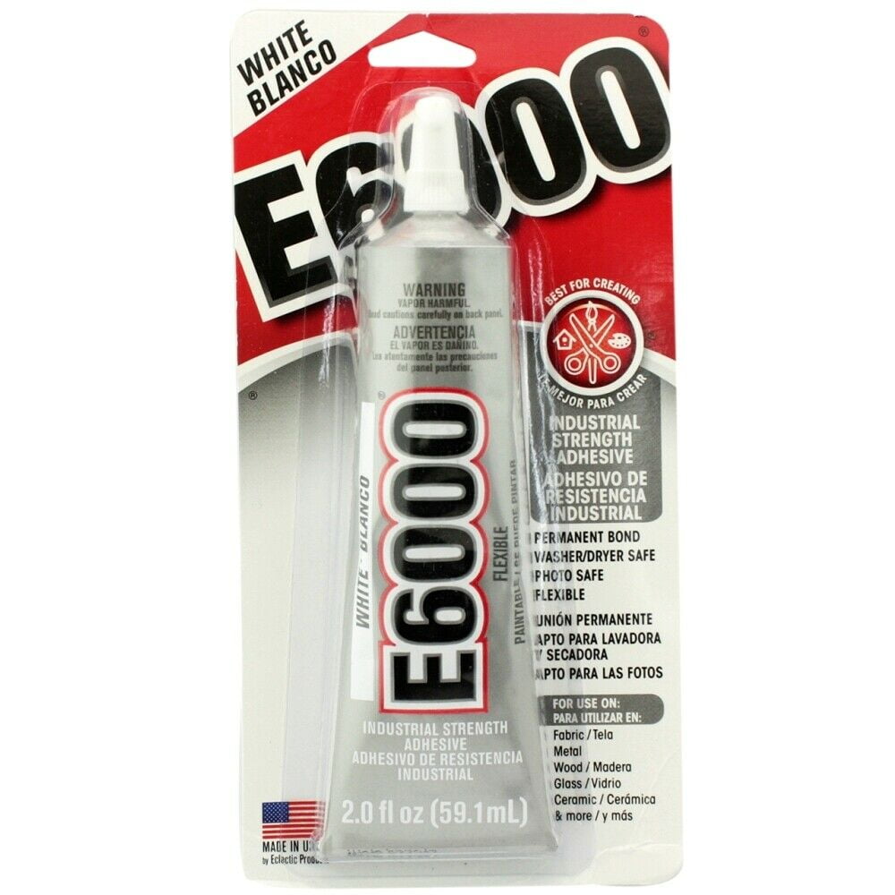 E6000 White Permanent Craft Adhesive 2 oz. Glue - Walmart.com