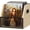 Beige, variant on Vinyl Record Storage - Metal & Wooden Record Crate, Holds up to 60 Albums, Beige