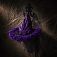 thumbnail image 4 of IAJDKMEK Halloween Witch Hat with Feather – Decoration Costume Party Wizard Hat for Women Halloween Costumes Dress Up, 4 of 7