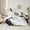 Gray White Black, variant on Manfei Graffiti Strieps Lines 7-Piece Bedding Comforter Set,Modern Graffiti Artwork King Bedding Sets,Yellow White Green Bed Sheets For Men Women,Ultra Soft Home Decor Reversible