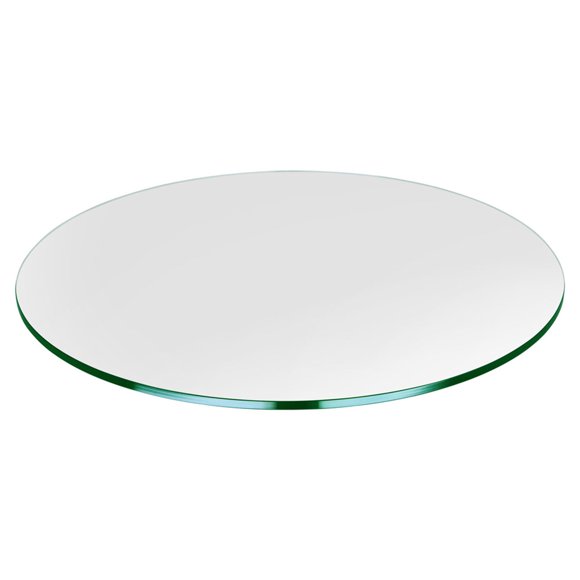 Dulles Glass 24 Inch Round 3/8 Inch Thick Tempered Glass Table Top