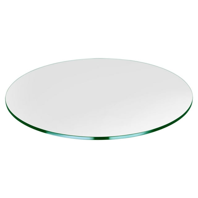 Dulles Glass 24 Inch Round 3/8 Inch Thick Tempered Glass Table Top