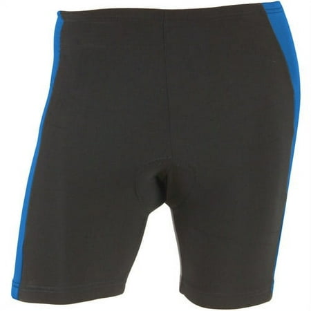 M-Wave Men's Bicycle Shorts, Black/Blue, XL