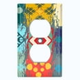thumbnail image 2 of Metal Light Switch Plate Cover Colorful Ethnic Aztec Tribal Patch Pattern SFR049, 2 of 13