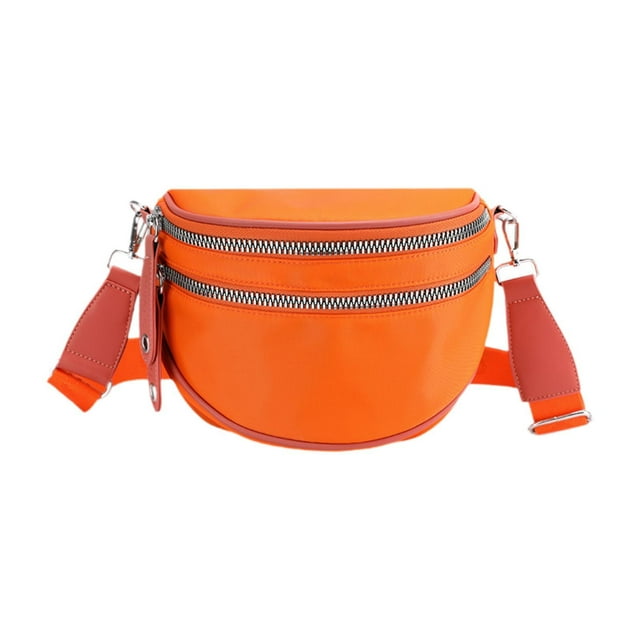 Bolso de hombro para mujeres, bolso de cuerpo cruzado portátil, informal, bolso de albóndigas, bolso de bolso de embrague de dama para viajar en la Naranja