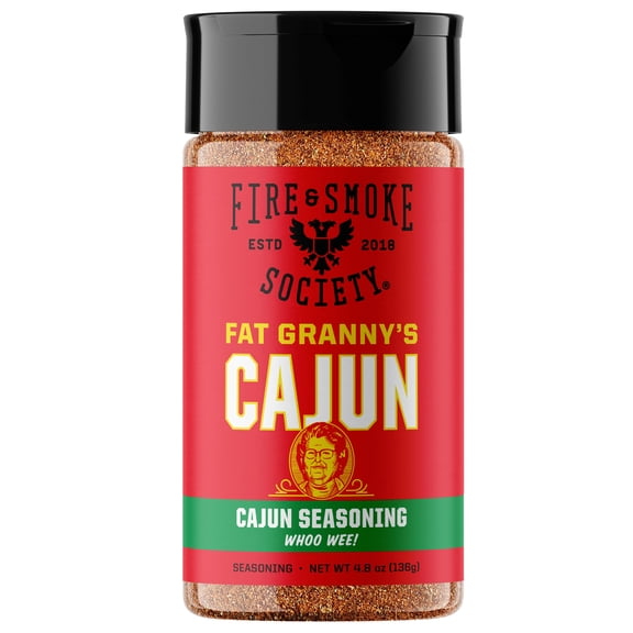 Fire & Smoke Society Fat Granny Cajun Seasoning, 4.8 oz Mixed Spices & Seasonings