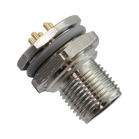 T4140L12051-000 Connector Plug, 5 (4 Power   PE) Position Circular Male Pins Solder :RoHS